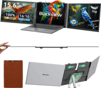 Blackview 15,3" DCM8 Hordozható Laptop képernyő kiterjesztő 16:10 FullHD IPS Monitor - Szürke