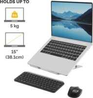 Fellowes 100138867 Állítható / Dönthető 15" Laptop Asztali Állvány - Ezüst