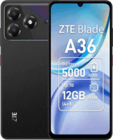 ZTE Blade A36 4/64GB 4G Dual SIM Android Okostelefon + Domino SIM kártya - Fekete