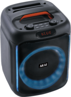 Akai ABTS-V20 Bluetooth hordozható hangszóró Mikrofonnal 20W - Fekete