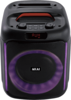 Akai ABTS-V20 Bluetooth hordozható hangszóró Mikrofonnal 20W - Fekete