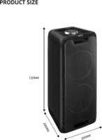 Akai DJ-880 Bluetooth hordozható hangszóró 100Watt - Fekete