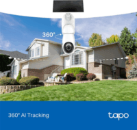 TP-Link TAPO C660 Smart Wifi UHD 360° forgatható napelemes Okos Kamera - Fehér