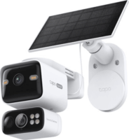 TP-Link TAPO C645D Smart Wifi 2K UHD 360° forgatható napelemes Okos Dual Kamera - Fehér