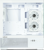 Zalman Chronix V2 Midi torony Számítógépház + 3db 120mm ventilátor - Fehér