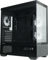 Zalman Chronix V2 Midi Torony számítógépház + 3db 120mm ventilátor - Fekete
