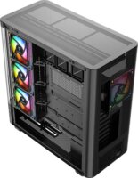 MODECOM Volcano Volcano AQ200 ARGB Midi torony számítógépház + 4db 120mm ventilátor - Fekete