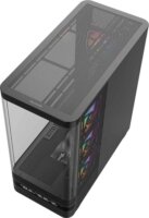 MODECOM Volcano Volcano AQ200 ARGB Midi torony számítógépház + 4db 120mm ventilátor - Fekete