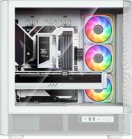 MODECOM Volcano Volcano AQ500 ARGB Midi torony számítógépház + 4db 120mm ventilátor - Fehér