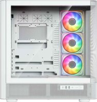 MODECOM Volcano Volcano AQ500 ARGB Midi torony számítógépház + 4db 120mm ventilátor - Fehér