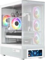 MODECOM Volcano Volcano AQ500 ARGB Midi torony számítógépház + 4db 120mm ventilátor - Fehér