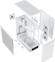 MODECOM Volcano Volcano AQ500 ARGB Midi torony számítógépház + 4db 120mm ventilátor - Fehér