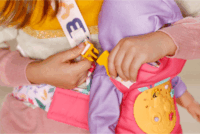 Zapf Creation BABY born® Pinplay Baba hordozó - Mintás