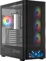 MODECOM Volcano Volcano AQ500 ARGB Midi Torony számítógépház + 4db 120mm ventilátor - Fekete