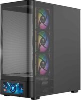 MODECOM Volcano Volcano AQ500 ARGB Midi Torony számítógépház + 4db 120mm ventilátor - Fekete