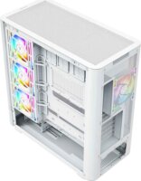 MODECOM Volcano Volcano AQ400 ARGB Midi torony számítógépház + 4db 120mm ventilátor - Fehér