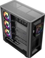 MODECOM Volcano Volcano AQ400 ARGB Midi torony számítógépház + 4db 120mm ventilátor - Fekete