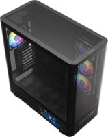MODECOM Volcano Volcano AQ400 ARGB Midi torony számítógépház + 4db 120mm ventilátor - Fekete