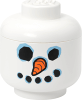 LEGO Room Copenhagen Hóember tárolófej 8,5L - Fehér