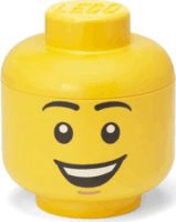 LEGO Room Copenhagen Mini Happy Boy tárolófej 2L - Sárga