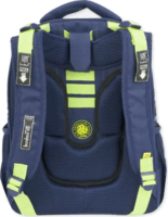 Budmil ergonómiai iskolatáska Cápa mintával - Kék/Zöld