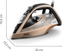 Tefal Ultimate Pure FV9852E0 Gőzölős vasaló 3200W - Bézs / Arany