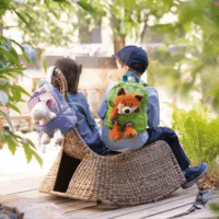 Nici Hátizsák unikornis plüssel 25cm - Lila