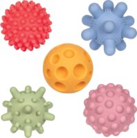 Tullo 5 részes Szenzoros fejlesztő labda bébijáték készlet - Pasztell színek