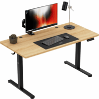 Mark Adler Craft 7.3 Elektromosan állítható Gamer asztal 140 x 70 x 118 cm - Natúr fa/Fekete