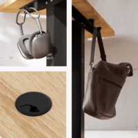 Mark Adler Craft 7.3 Elektromosan állítható Gamer asztal 140 x 70 x 118 cm - Natúr fa/Fekete