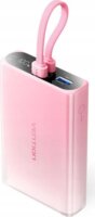 Vention FHZP0 Powerbank integrált kábellel USB-C + Lightning 10000mAh 22,5W - Rózsaszín