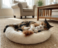 Zolux Macskajáték tollal és macskamentával 13cm