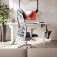 Mark Adler 7.3 Elektromosan állítható Gamer asztal 140 x 70 x 118 cm - Fehér