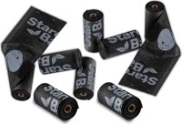 Starch Bag Bio Komposztálható Kutyaürülék zacskó 8 tekercs - Fekete