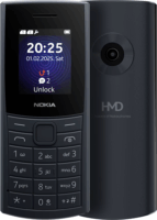 Nokia 110 (2024) 128/48MB 4G Dual SIM Mobiltelefon + Domino SIM kártya - Fekete