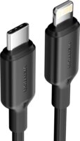 Vention LAKBF USB-C 2.0 Apa - Lightning Adat és Töltőkábel 1m - Fekete