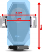 Xblitz FX8 Univerzális Mobiltelefon autós tartó/töltő - Fekete