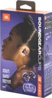 JBL Soundgear Clips TWS Bluetooth Fülhallgató Headset Töltőtokban - Lila