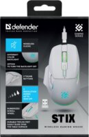 Defender GM-009 Stix RF Wireless RGB Gaming Egér - Fehér