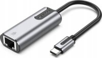 Vention CFNHB USB-C apa - RJ45 Gigabit anya Átalakító Adapter 0.15m - Ezüst/Fekete