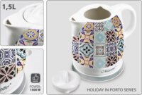 Maestro MR-066 Kerámia Vízforraló 1.5L 1200W - Mintás