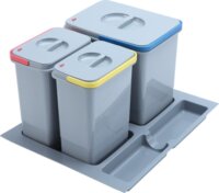 Teka ECO EASY 2 x 5 literes + 12 literes 45 cm szekrénybe építhető Szelektív szemetes - Szürke