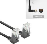 ACT DC4952 U-UTP CAT6A RJ45 Patch Kábel 0,25m - Fekete