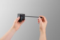 Intenso W65ACIC USB-A / 2x USB-C Hálózati Gyorstöltő Adapter integrált USB-C kábellel 65W - Fekete