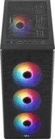 Formula FG-06 AR Midi Torony Számítógépház + 4db 120mm ventilátor - Fekete