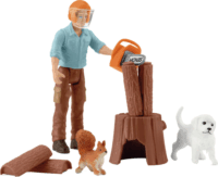 Schleich 81475 Pocket Set! Favágó figura szett
