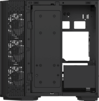 Formula Crystal Z7 PA Black midi torony Számítógépház + 5db 120mm ventilátor - Fekete