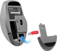 Defender MM-296 Feam Silent RF Wireless Egér - Fekete/Menta Zöld