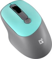 Defender MM-296 Feam Silent RF Wireless Egér - Fekete/Menta Zöld