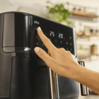 Braun TD 3030I TwinCook 3 AirFryer Forrólevegős sütő 8L 2850 Watt - Fekete